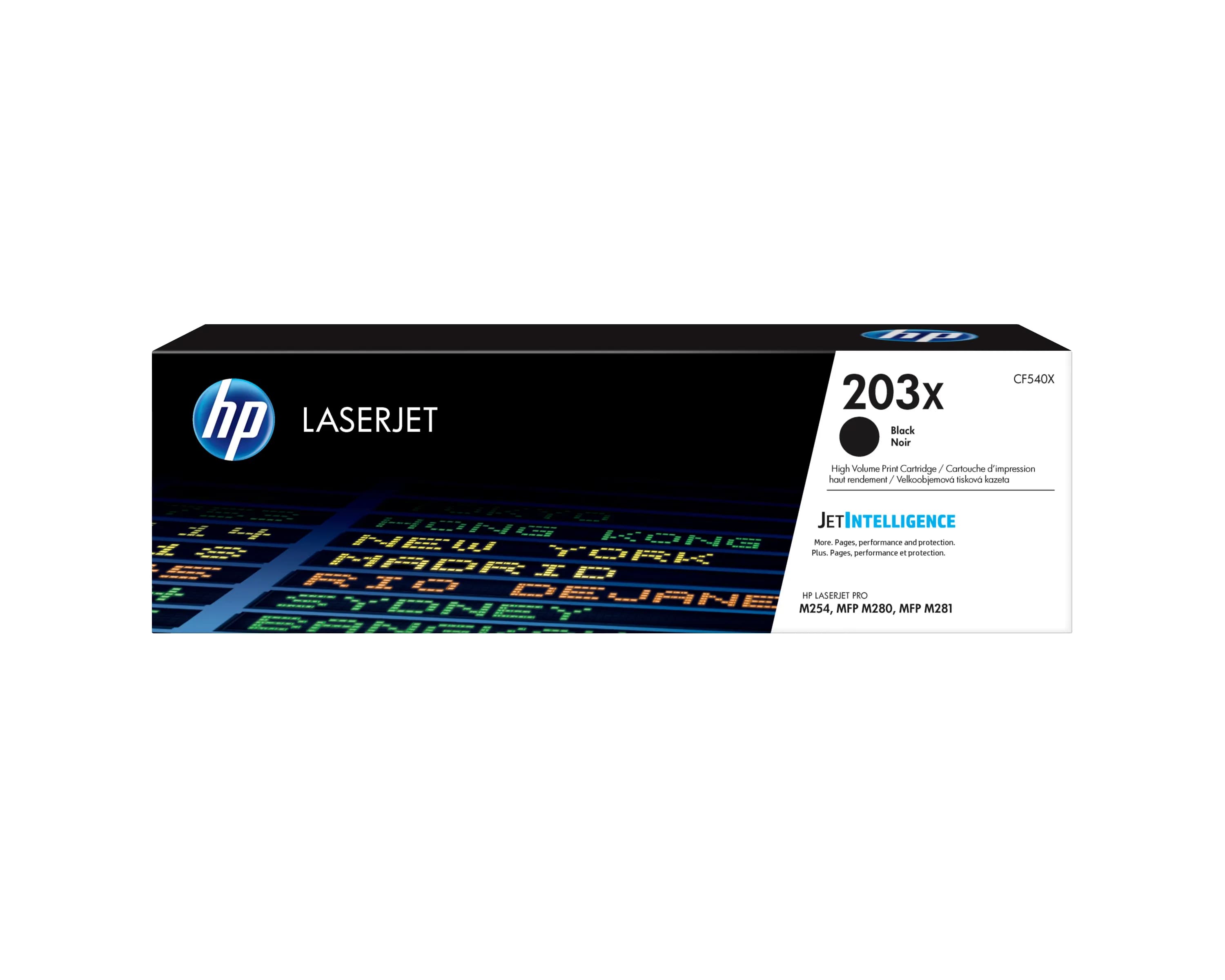 HP 203X CF540X -laservärikasetti, musta