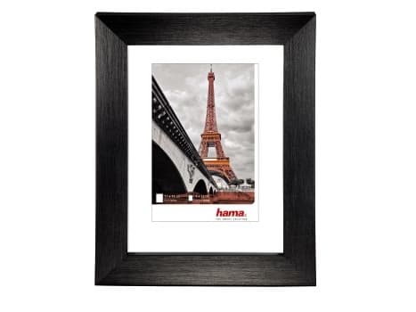 Hama Paris, Yksi kuvakehys, Lasi, Muovi, Musta, 13 x 18 cm, 200 mm, 300 mm