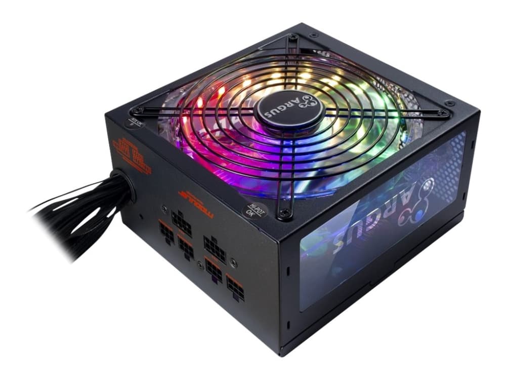 Argus RGB-650W CM II - Virtalähde (sisäinen) - ATX12V 2.3 - 80 PLUS Gold - AC 100/240 V - 650 Watt - aktiivinen PFC - musta