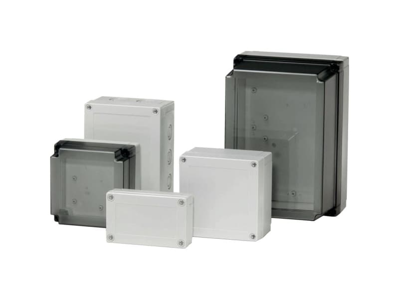 Fibox PCM 125/75 G 6016308 Universalkabinetti 130 x 130 x 75 Polykarbonaatti Gråhvid (RAL 7035) 1 kpl