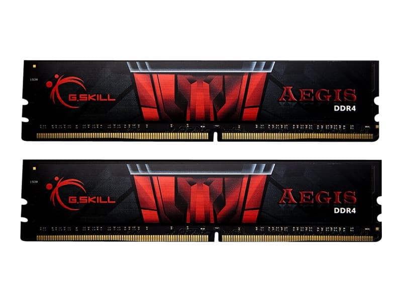 G.Skill AEGIS - DDR4 - sarja - 16 GB: 2 x 8 GB - DIMM 288-PIN - 3000 MHz / PC4-24000 - CL16 - 1,35 V - puskuroimaton - ei-ECC-luokitusmuisti