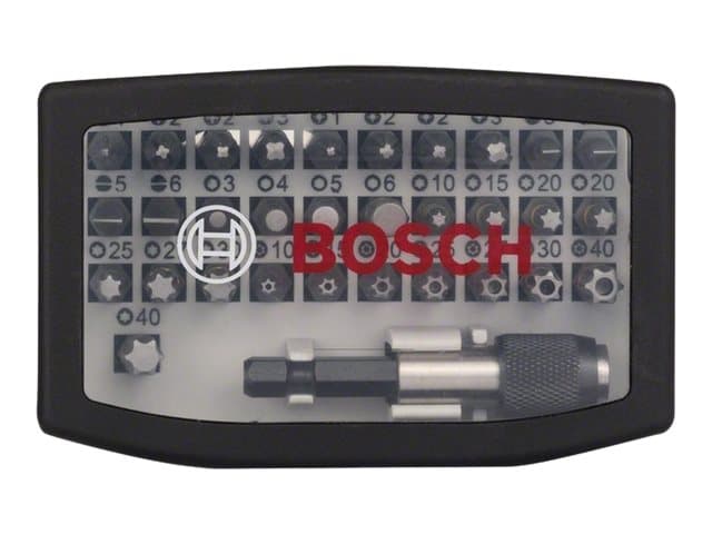 Bosch - Ruuvimeisselisarja - 32 kpl - torx, phillips, pozidriv, hex, slot, tamper-proof torx - pituus: 25 mm