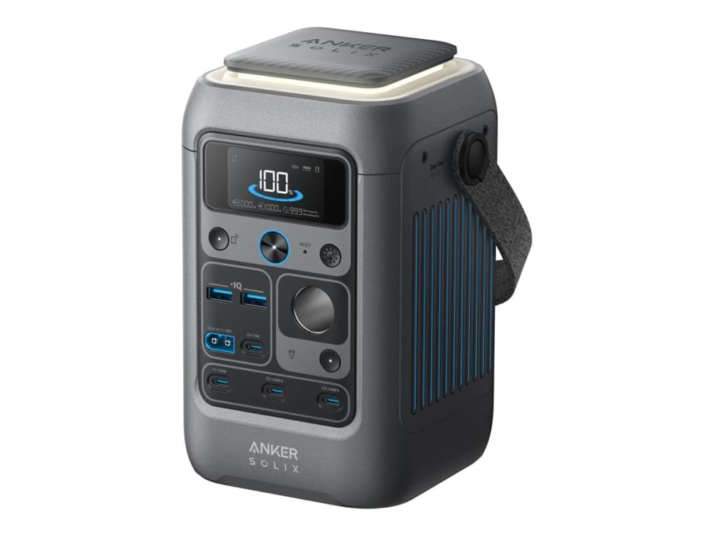 Anker SOLIX C300X DC - Transportabel strømstation - DC 11 - 28 / 5 / 9 / 15 / 20 / 28 V - 300 Watt - litiumjernfosfat - 90000 mAh - 288 Wh - Wi-Fi, Bluetooth