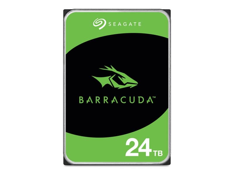 Seagate Barracuda Desktop 24TB HDD, 24 TB, 7200 RPM, 512 MB, 3.5, SATA